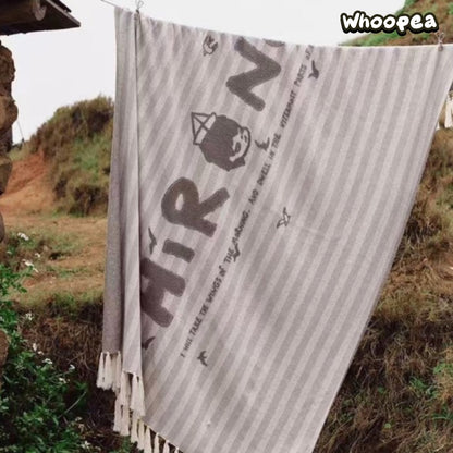 POP MART × Hirono Living Wild Series Poem of the Clouds Striped Blanket