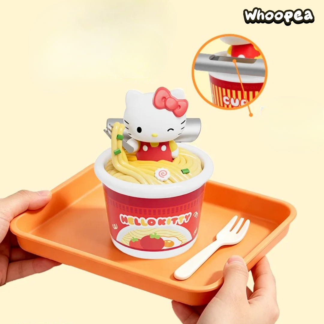 SANRI0 Characters Cup Noodles Series Solar Powered Bobblehead Figure Blind Box
