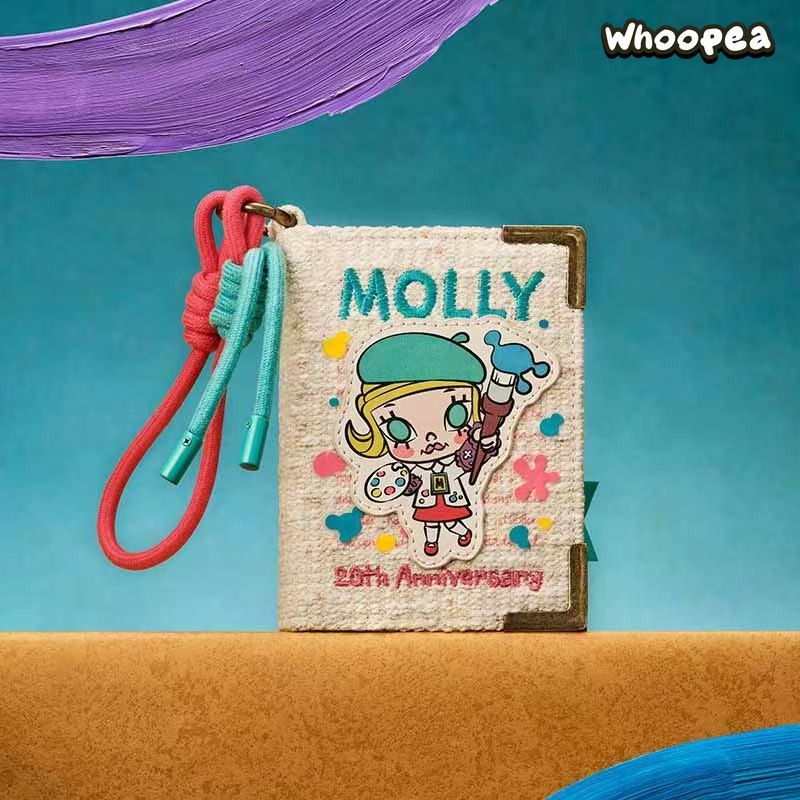 POP MART MOLLY 20th Anniversary Scenery Along the Way Series Retro Book Mini Bag Blind Box