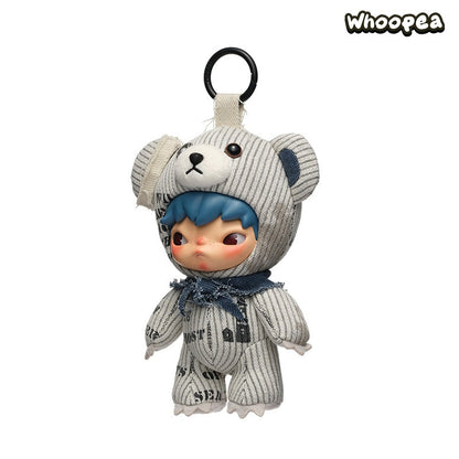 POP MART Hirono Freedom Island Series Plush Doll Hanging Card, UK Exclusive