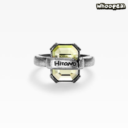 POPOP Jewelry Hirono Series Reshape Olive Green Ring