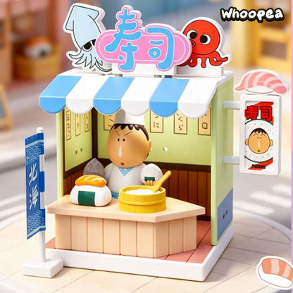 Crayon Shin-chan Kasukabe Mini Store Series Figures Blind Box