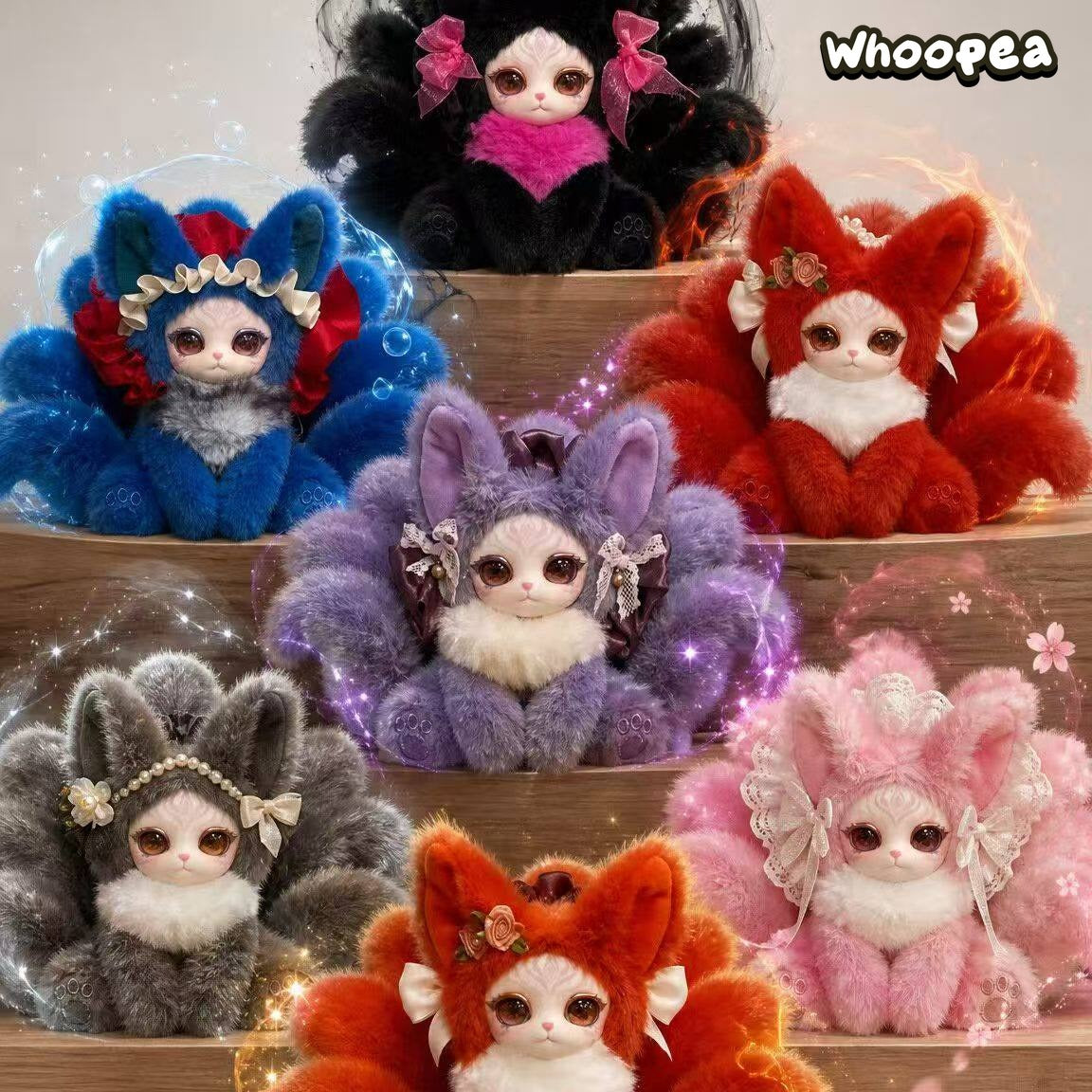 Auspicious Nine Tails ぬいぐるみ ブラインドボックス Auspicious Nine Tails Records Series Plush Doll Blind Box – WHOOPEA