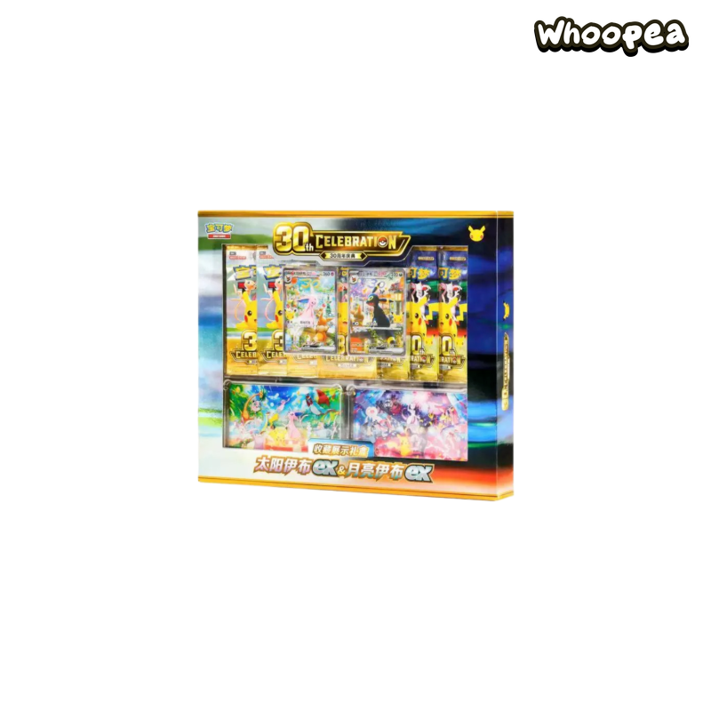 Pokémon TCG 30th Celebration Espeon ex And Umbreon ex Collection Display Gift Box