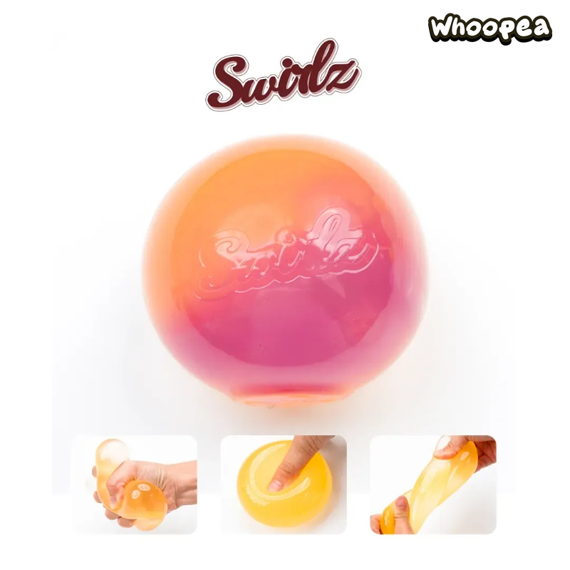 Swirlz TPR UV Color Changing Maltose Squishy- Fidget Toy