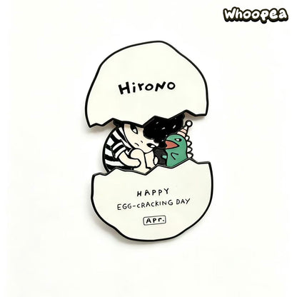 POP MART Hirono April Birthday Limited Badge