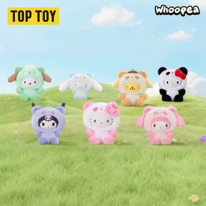 SANRI0 Characters Colorful Panda Series Plush Pendant Blind Box