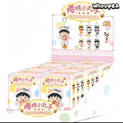 Chibi Maruko chan Meow Meow Kitty Series Plush Pendant Blind Box