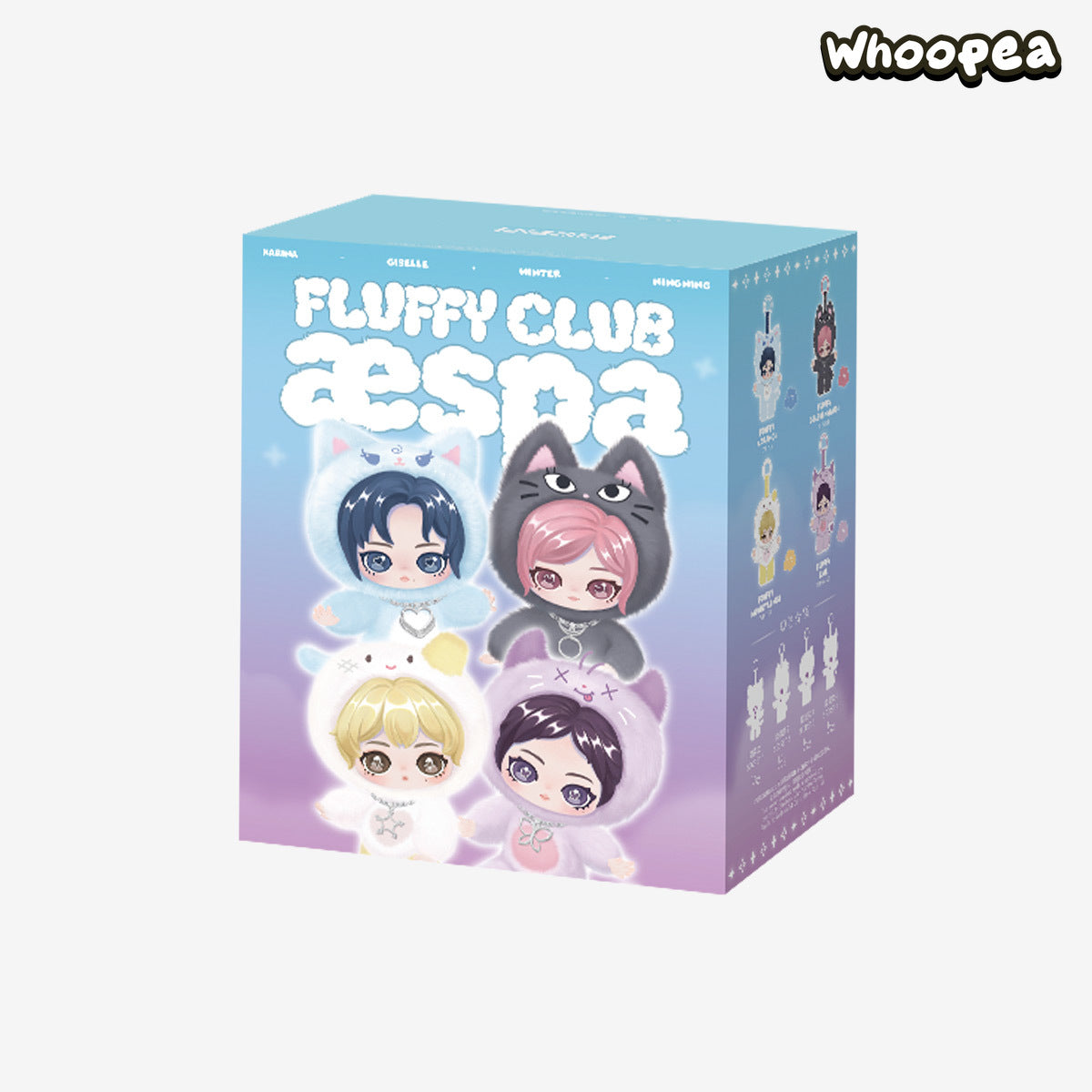 POP MART aespa Fluffy Club Series Vinyl Plush Doll Pendant