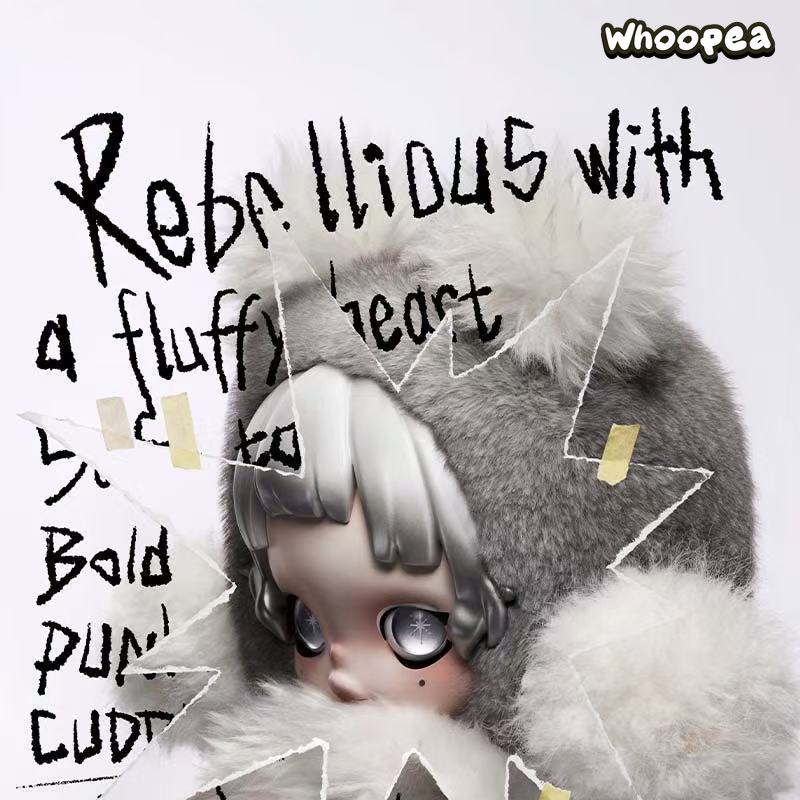 POP MART θ SKULLPANDA Punk Panda Plush Doll