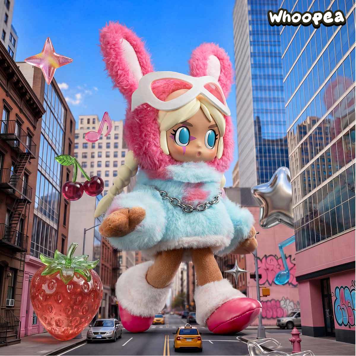 POP MART Peach Riot Fruit Punch Series Plush Doll Pendant (PRE-ORDER）