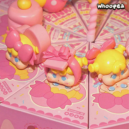QOQO MINI FACE Pink Birthday Series PVC Figures Blind Box