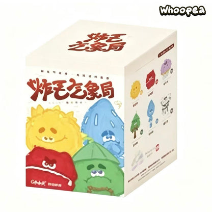 Fluffy Puff Ball Fluffy Weather Bureau Series Plush Bag Charm Blind Box