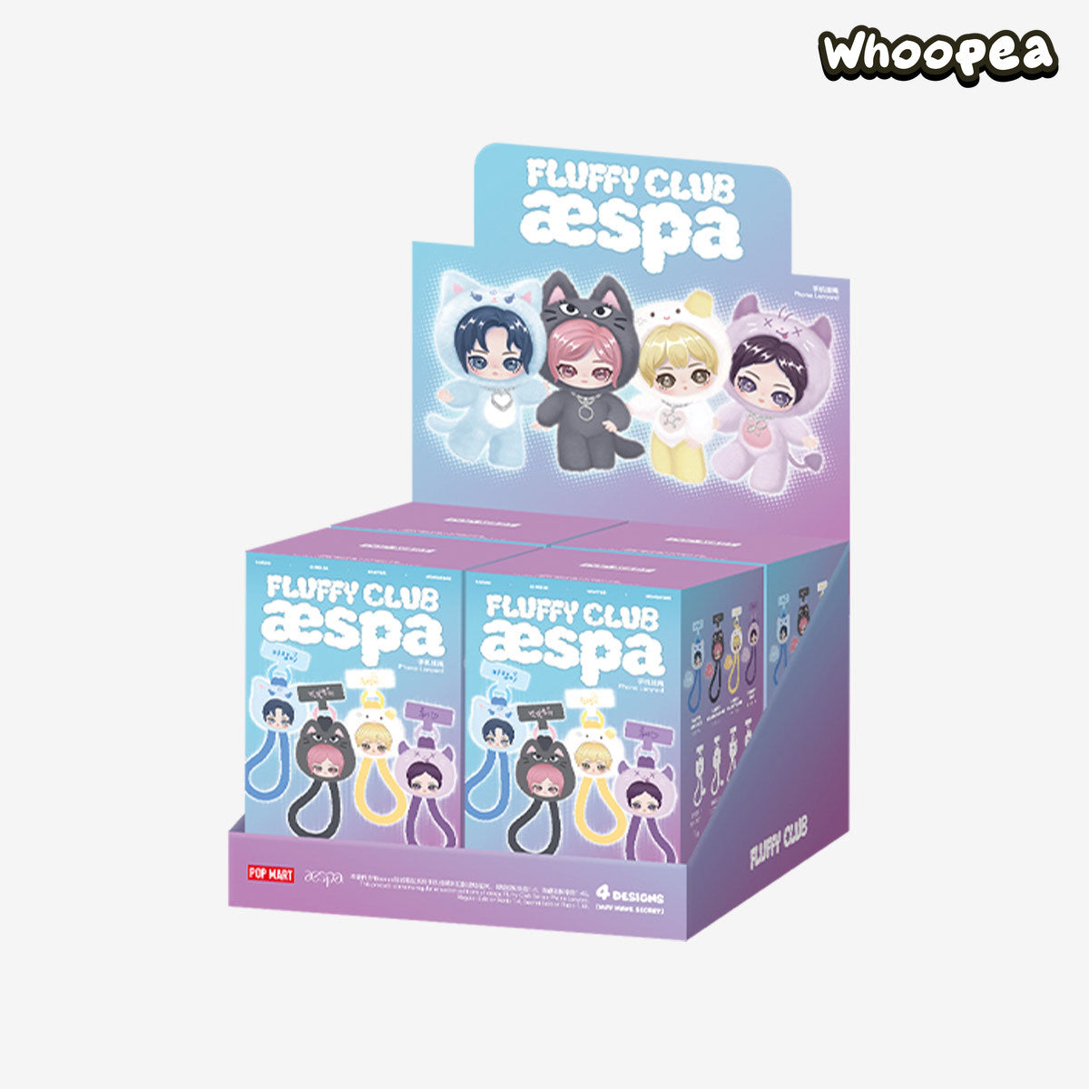 POP MART aespa Fluffy Club Series Phone Lanyard Blind Box