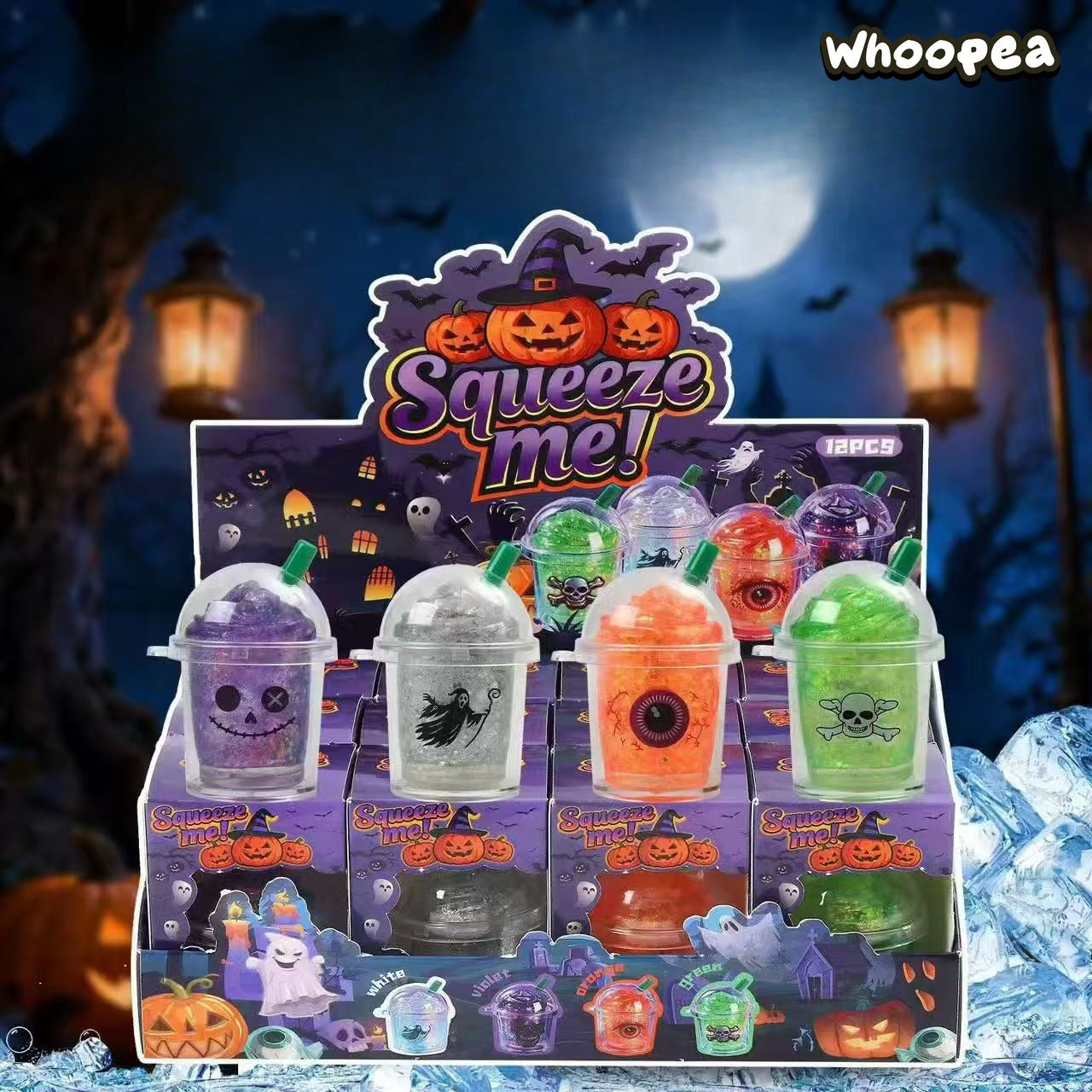 Halloween Mini Glitter Cup TPR Squishy - Sensory Fidget Toy