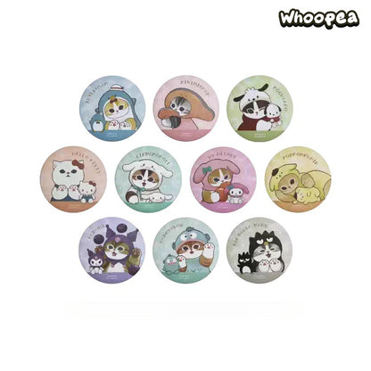 Mofusand x Sanrio Characters Series Matte Can Badge Blind Bag