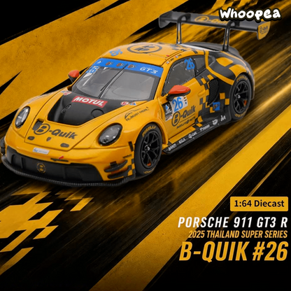 AR Box 1:64 Porsche 911 GT3 R #26 B-Quik Absolute Racing 2025 Thailand Super Series Diecast Model Car