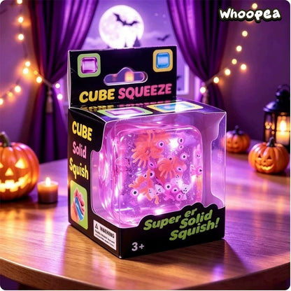 Halloween Crystal Slow Rising TPR Cube Squishy- Fidget Toy