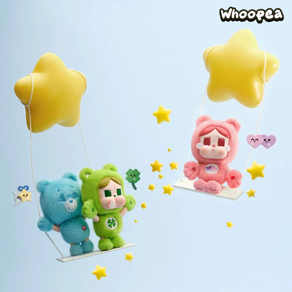 POP MART CRYBABY × Care Bears Series Vinyl Plush Pendant Blind Box (PRE-ORDER)