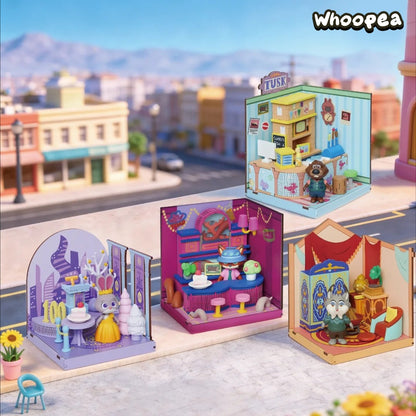 DSN Zootopia 2 Rebuilding DIY Buildable Scene Series Figure Blind Box