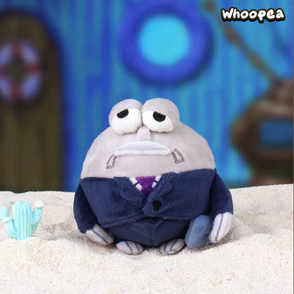 SpongeBob SquarePants Bikini Bottom Chubby Fish Series Plush Pendant Blind Box