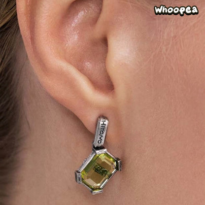 POPOP Jewelry Hirono Series Reshape Olive-Green Earrings