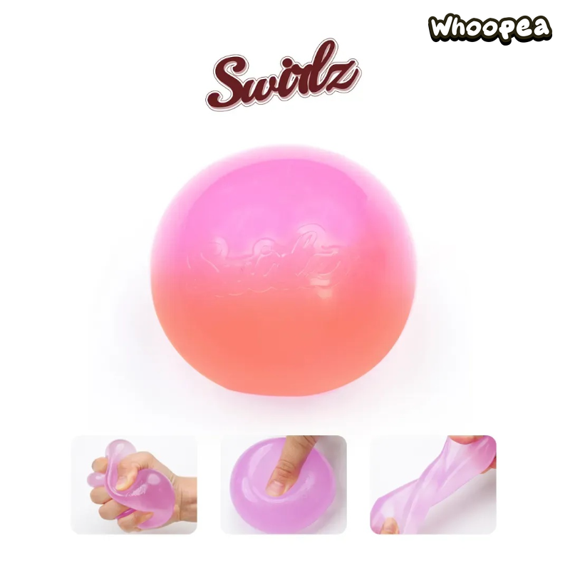 Swirlz TPR UV Color Changing Maltose Squishy- Fidget Toy