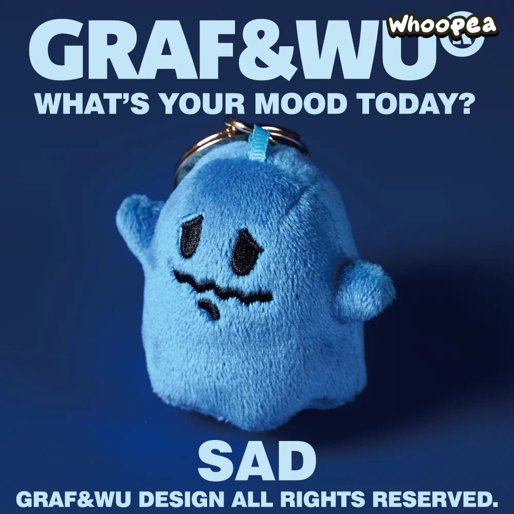 GRAF&WU What's Your Mood Today? Mini Series Ghosts Keychain Collection