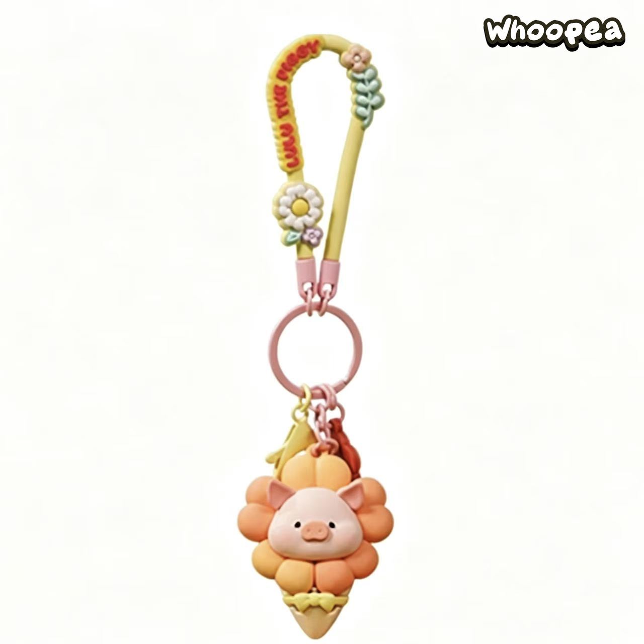 LuLu the Piggy Flower World Series Keychain Bag