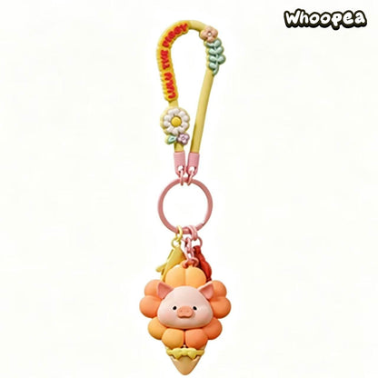 LuLu the Piggy Flower World Series Keychain Bag