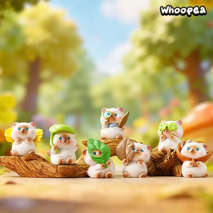 Leaf Picking Meow Journal Series Figure Blind Box