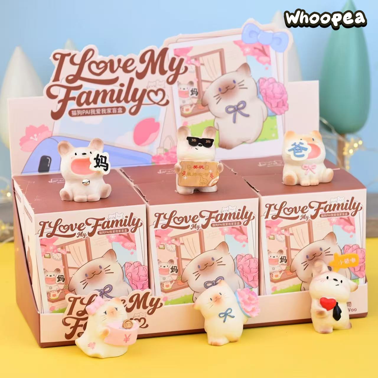 Cat Dog PAI I Love My Family Series Figure Blind Box