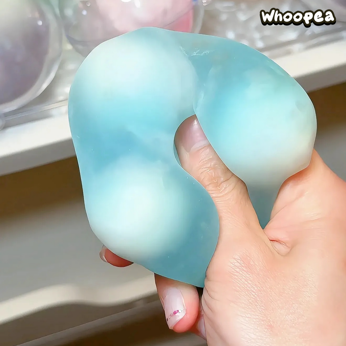 Handmade Wax-Cracking Crispy Squishy Ball - Sensory Fidget Toy