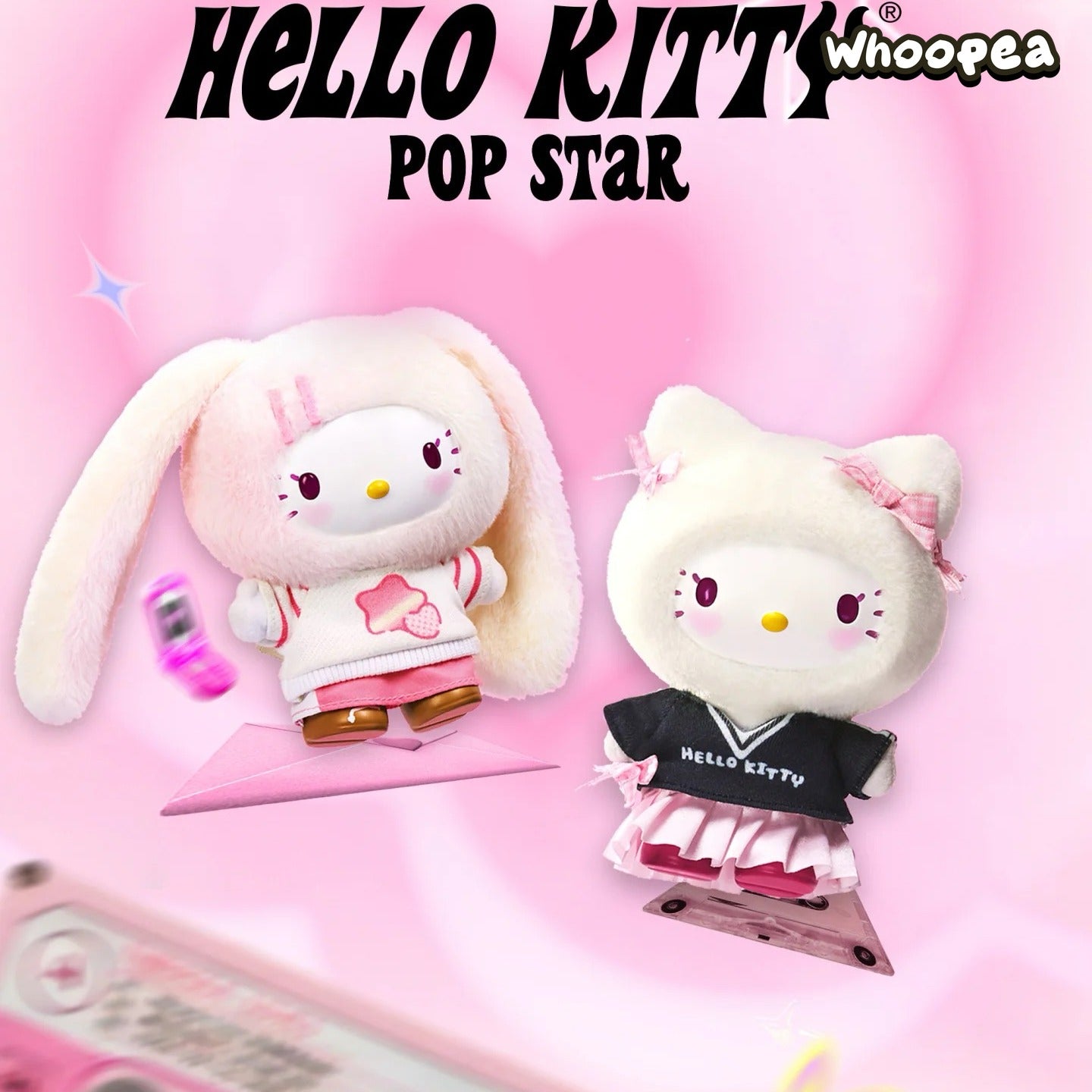 HELL0 KITTY Pop Star Series Plush Pendant, Blind Box – WHOOPEA