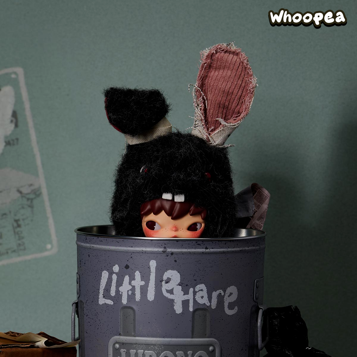 POP MART Hirono Little Hare Plush Doll Pendant – WHOOPEA POP MART Hirono Little Hare Plush Doll Pendant – WHOOPEA