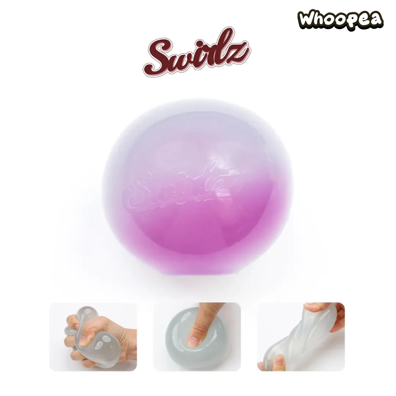 Swirlz TPR UV Color Changing Maltose Squishy- Fidget Toy