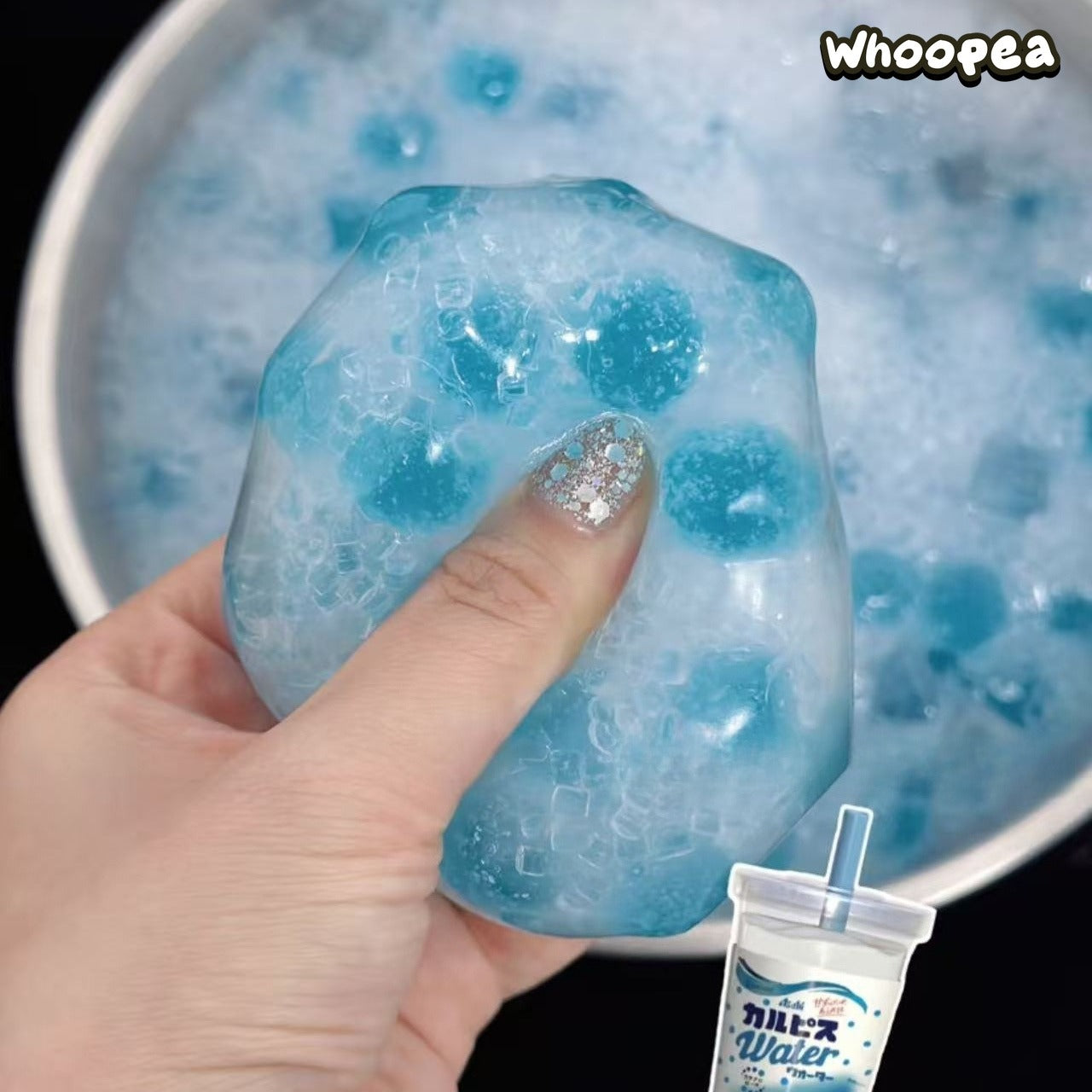 Handmade Crystal Ice Cream Squishy Ball  - Sensory Fidget Toy