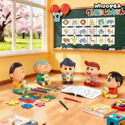 Crayon Shinchan Five Members Set Off Series Mini Figure Blind Box