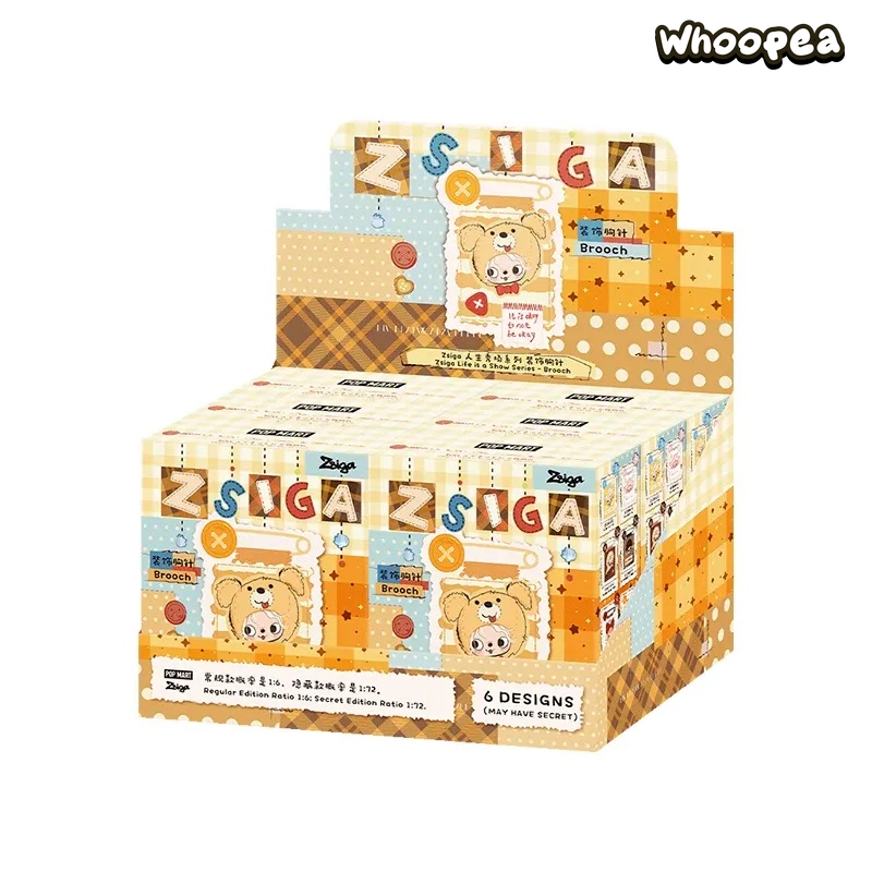 POP MART Zsiga Life is a Show Series Badge Blind Box (PRE-ORDER)
