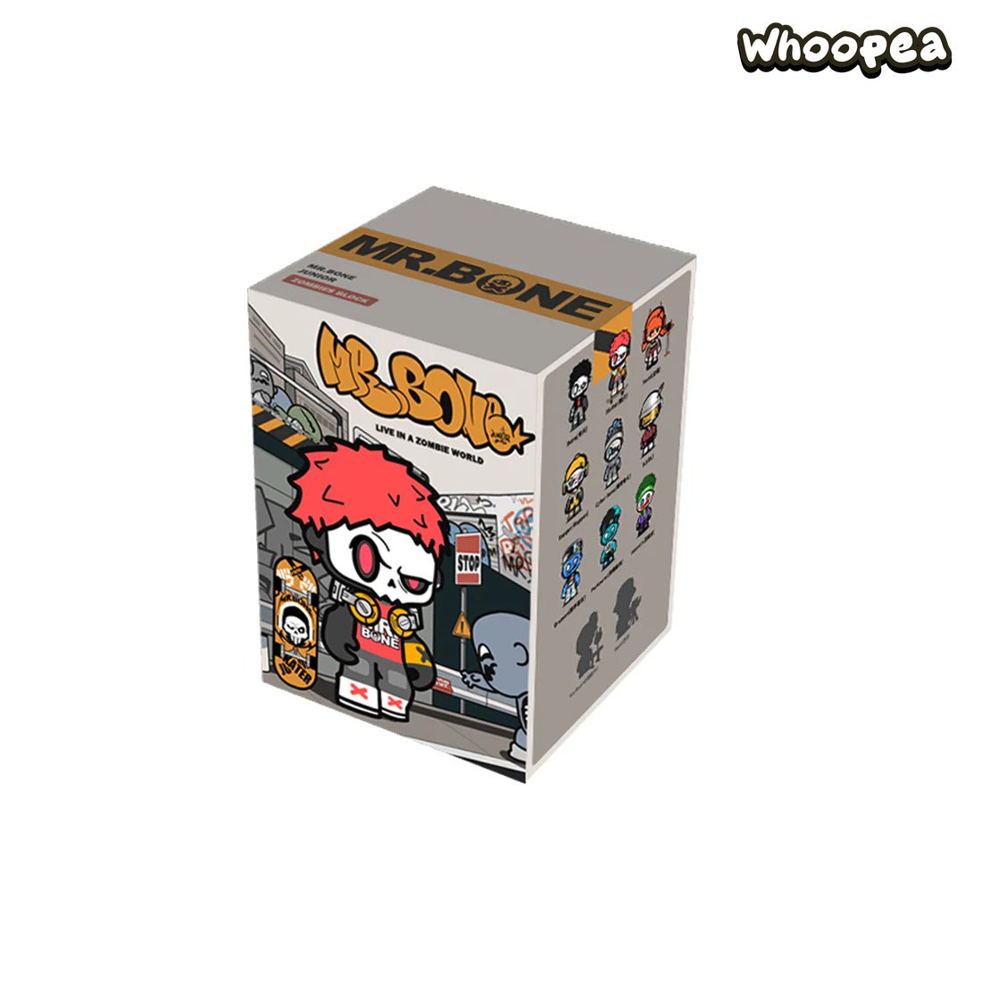 MR.BONE JUNIOR 2 Zombies Block Series Figures, Blind Box