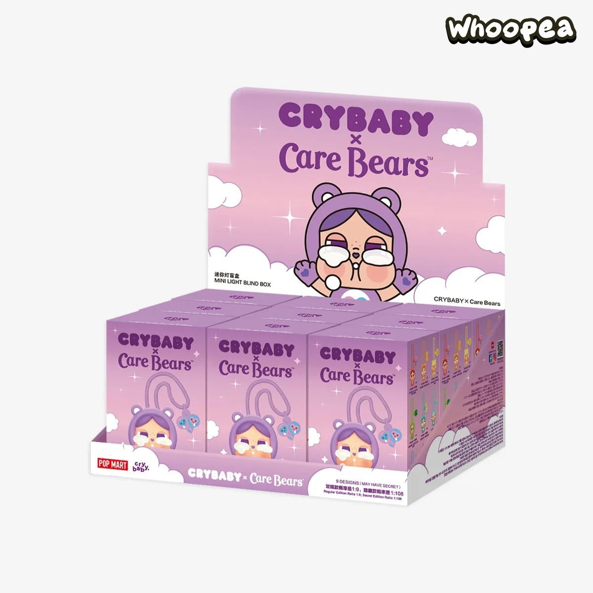 POP MART CRYBABY × Care Bears Series Mini Light Blind Box (PRE-ORDER)