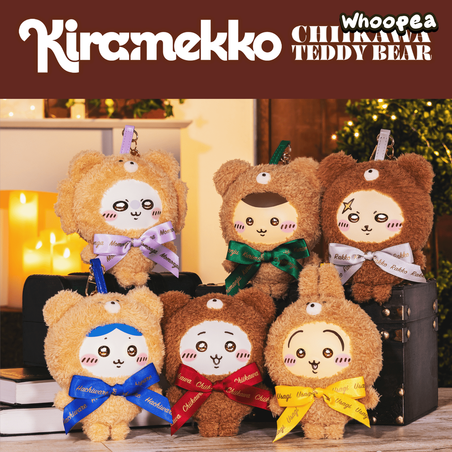 Chiikawa Teddy Bear Plush Pendant Keychain