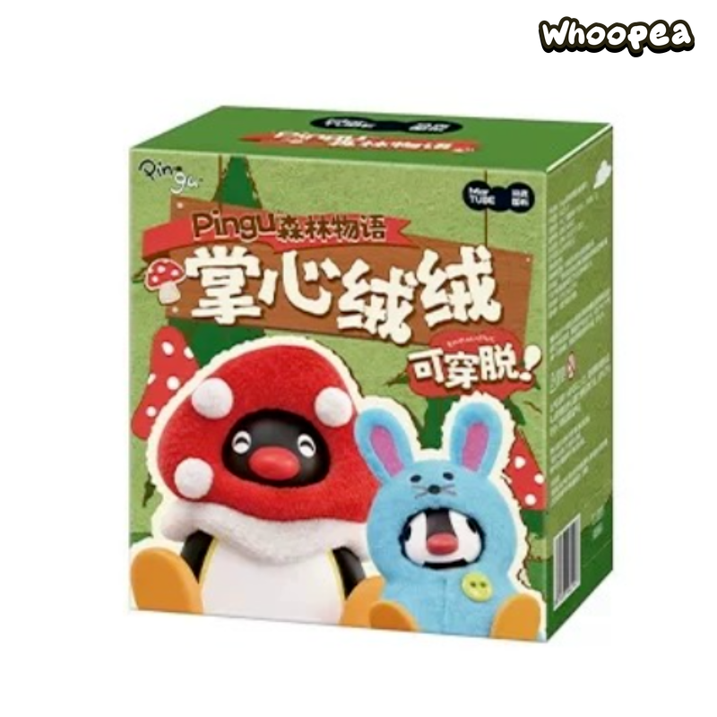 Pingu Forest Tale Series Plush Keychain And Necklace Blind Box