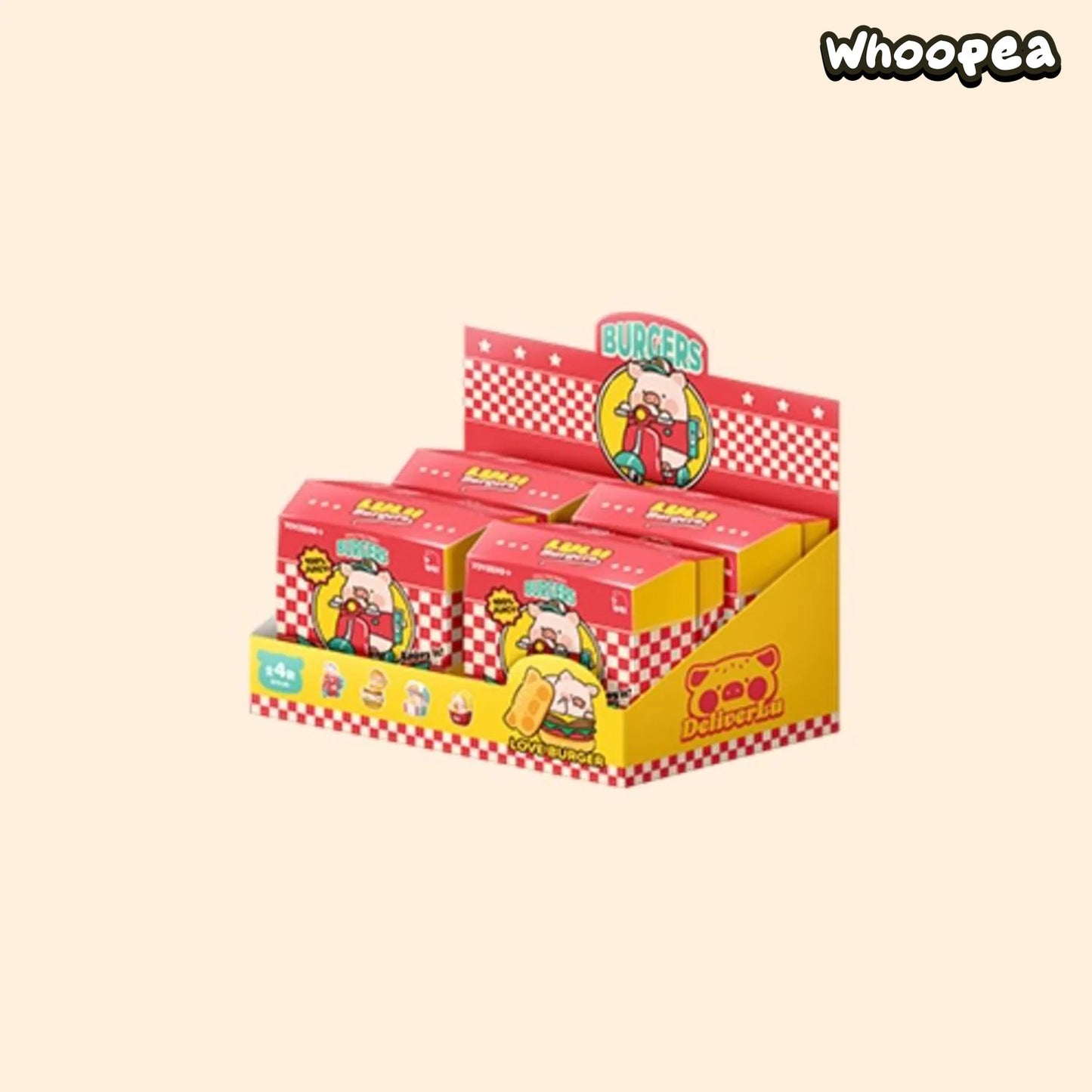 LuLu the Piggy Burger Express Movable Series Figures, Blind Box
