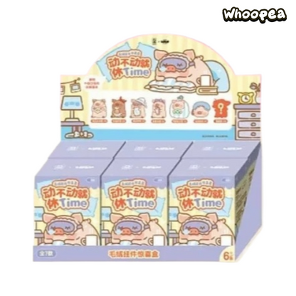 LuLu the Piggy Chill Time Series Plush Keychain Blind Box