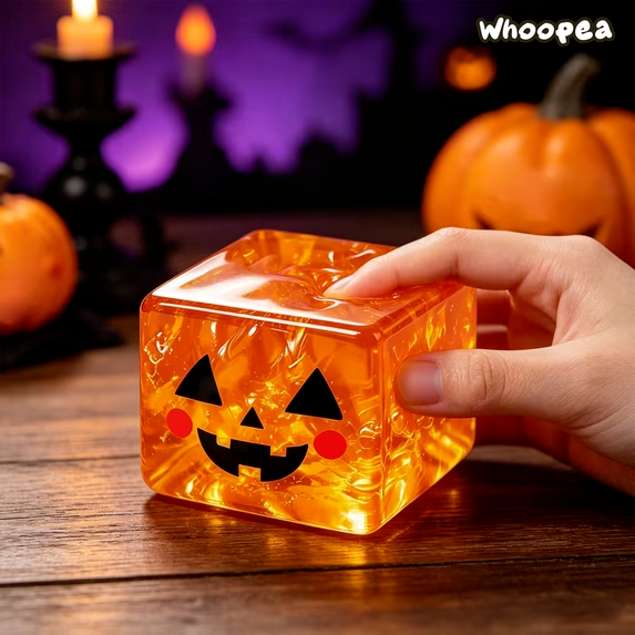 Halloween Ghost Cube Slow Rising TPR Squishy - Sensory Fidget Toy