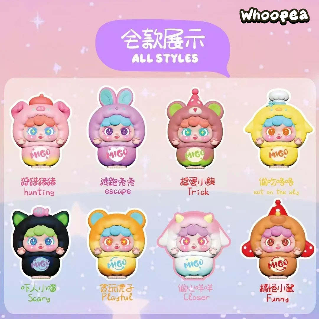 MIGO Mischievous Cute Mini Series Figures, Blind Box