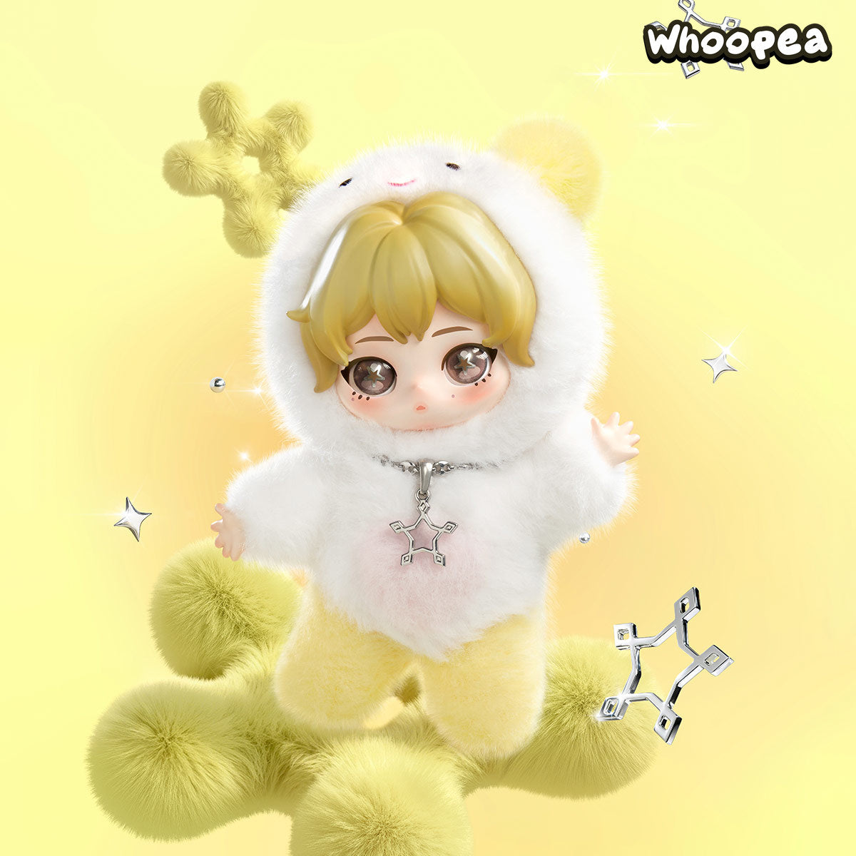 POP MART aespa Fluffy Club Series Vinyl Plush Doll Pendant