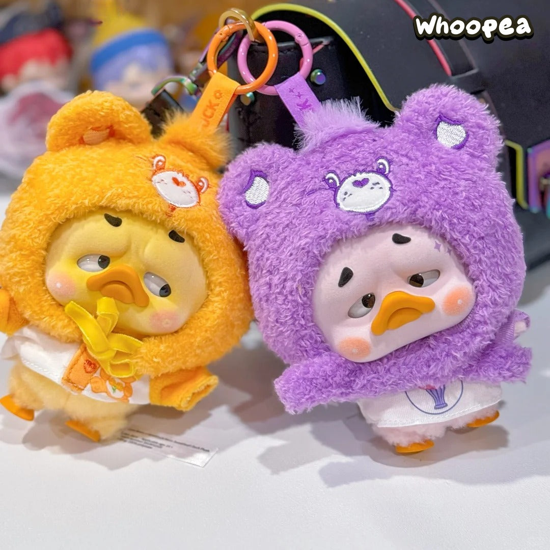 Care Bears x Upset Duck Neon Sweetheart Duck Series Plush Keychain