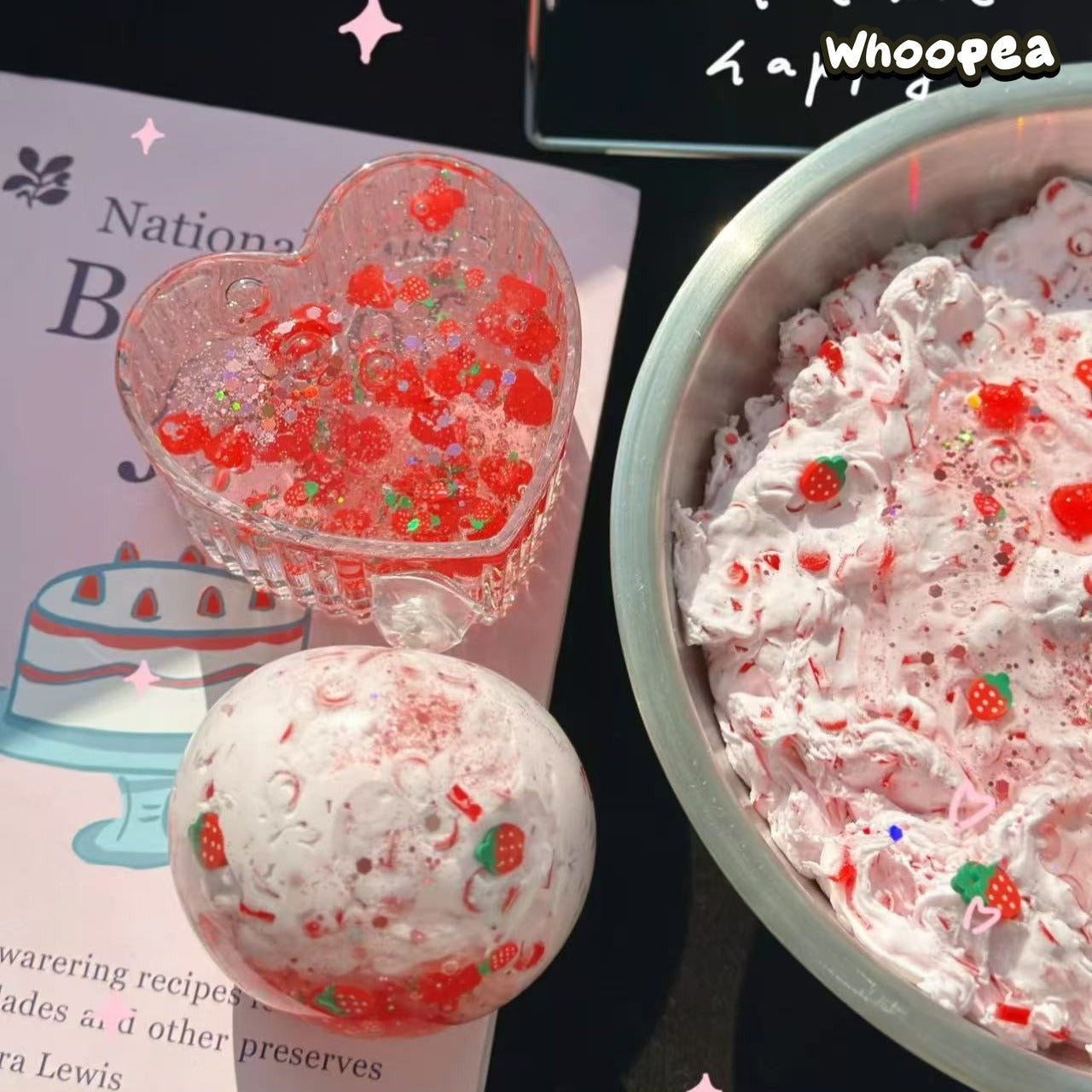 Strawberry Frappuccino Vaseline Slush Handmade Squishy - Sensory Fidget Toy
